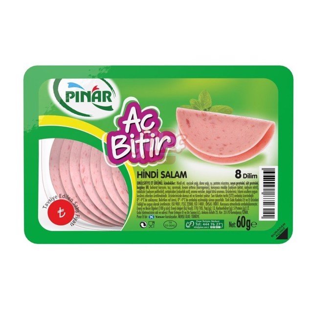 Pınar Aç Bitir Hindi Salam 60 Gr